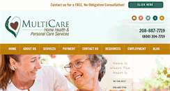 Desktop Screenshot of multicareinc.com