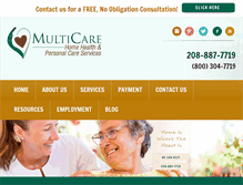 Tablet Screenshot of multicareinc.com